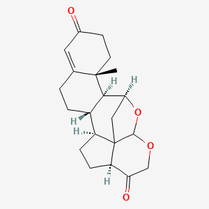 molecular formula C21H26O4 B1218917 11,18:18,21-Diepoxypregn-4-ene-3,20-dione 