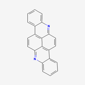 molecular formula C22H12N2 B1218921 Acridino(2,1,9-mna)acridine CAS No. 189-66-2