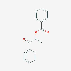 molecular formula C16H14O3 B12189251 1-Oxo-1-phenylpropan-2-yl benzoate CAS No. 1030-23-5