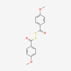 molecular formula C16H14O4S2 B12189256 Disulfide, bis(4-methoxybenzoyl) CAS No. 15088-73-0