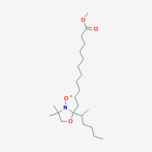 [2-(Hexan-2-yl)-2-(11-methoxy-11-oxoundecyl)-4,4-dimethyl-1,3-oxazolidin-3-yl]oxidanyl
