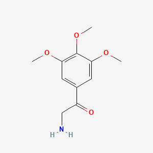 molecular formula C11H15NO4 B12189332 2-Amino-1-(3,4,5-trimethoxyphenyl)ethan-1-one CAS No. 13079-19-1