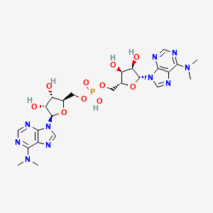molecular formula C24H33N10O10P B1218940 N(6),N(6)-Dimethyladenylyl(3'-5')N(6),N(6)-dimethyladenosine CAS No. 2273-75-8