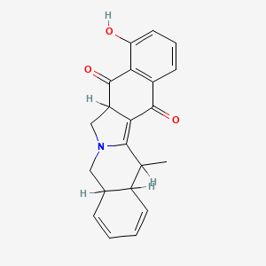 Benz(5,6)isoindolo(2,1-b)isoquinoline-8,13-dione, 4a,5,7,7a,14,14a-hexahydro-9-hydroxy-14-methyl-