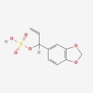 molecular formula C10H10O6S B1218944 1'-Sulfooxysafrole CAS No. 64282-99-1
