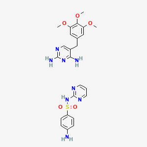 molecular formula C24H28N8O5S B1218950 Tribrissen CAS No. 39474-58-3