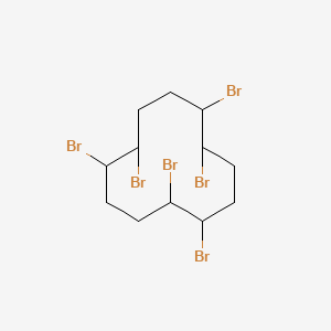 molecular formula C12H18Br6 B1218954 1,2,5,6,9,10-Hexabromocyclododecane CAS No. 3194-55-6