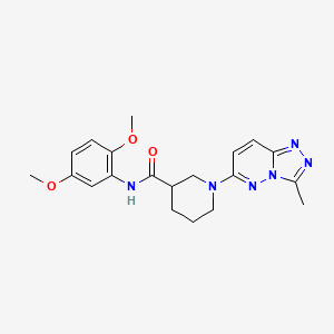 molecular formula C20H24N6O3 B12189542 N-(2,5-dimethoxyphenyl)-1-(3-methyl[1,2,4]triazolo[4,3-b]pyridazin-6-yl)piperidine-3-carboxamide 