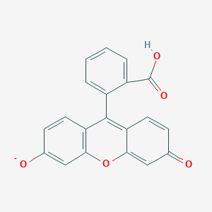 molecular formula C20H11O5- B12189555 2-(3-Oxo-6-hydroxy-3H-xanthene-9-yl)benzoate 