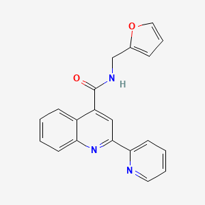 molecular formula C20H15N3O2 B12189632 N-(2-furylmethyl)-2-pyridin-2-ylquinoline-4-carboxamide 