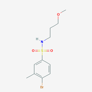 molecular formula C11H16BrNO3S B12189655 4-bromo-N-(3-methoxypropyl)-3-methylbenzenesulfonamide 