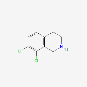 molecular formula C9H9Cl2N B1218974 7,8-Dichloro-1,2,3,4-tetrahydroisoquinoline CAS No. 61563-24-4
