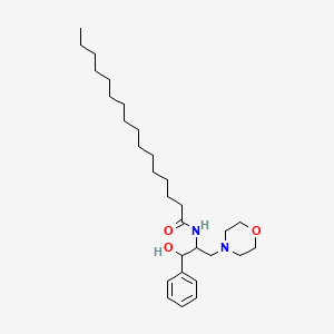 molecular formula C29H50N2O3 B1218975 N-[1-hydroxy-3-(morpholin-4-yl)-1-phenylpropan-2-yl]hexadecanamide CAS No. 194038-29-4