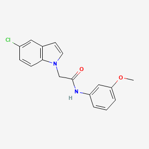 molecular formula C17H15ClN2O2 B12189819 2-(5-chloro-1H-indol-1-yl)-N-(3-methoxyphenyl)acetamide 