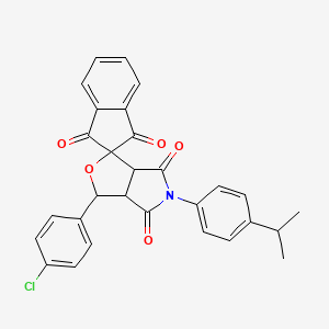 molecular formula C29H22ClNO5 B12189933 C29H22ClNO5 