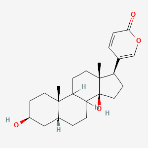 5-[(3S,5R,10S,13R,14S,17R)-3,14-dihydroxy-10,13-dimethyl-1,2,3,4,5,6,7,8,9,11,12,15,16,17-tetradecahydrocyclopenta[a]phenanthren-17-yl]pyran-2-one