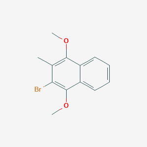 molecular formula C13H13BrO2 B121900 2-Bromo-1,4-dimethoxy-3-methyl-naphthalene CAS No. 53772-33-1