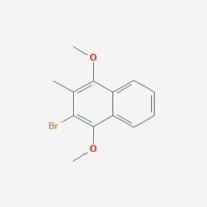 molecular formula C13H13BrO2 B121900 2-Bromo-1,4-dimethoxy-3-methylnaphthalene CAS No. 53772-33-1