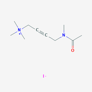 molecular formula C10H19IN2O B1219007 Trimethyl(4-(N-methyl-acetamido)but-2-ynyl)ammonium iodide CAS No. 3854-07-7