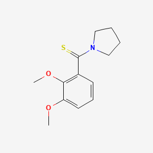 (2,3-Dimethoxyphenyl)-(1-pyrrolidinyl)methanethione