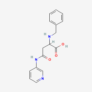 molecular formula C16H17N3O3 B12190147 2-(Benzylamino)-4-oxo-4-(pyridin-3-ylamino)butanoic acid 