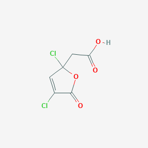 2,4-Dichloro-5-oxo-2,5-dihydro-2-furylacetic acid