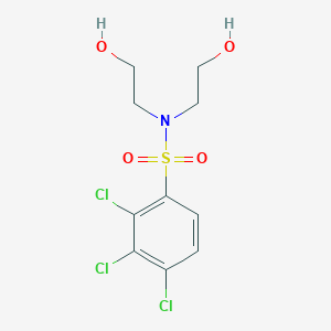 molecular formula C10H12Cl3NO4S B12190276 Bis(2-hydroxyethyl)[(2,3,4-trichlorophenyl)sulfonyl]amine 