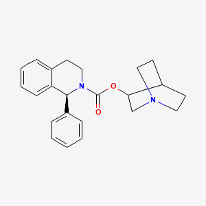 molecular formula C23H26N2O2 B1219031 Solifenacin 