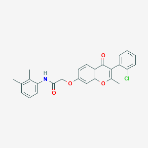 molecular formula C26H22ClNO4 B12190341 N-(2,3-dimethylphenyl)-2-[3-(2-chlorophenyl)-2-methyl-4-oxochromen-7-yloxy]ace tamide 