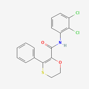 molecular formula C17H13Cl2NO2S B12190603 N-(2,3-dichlorophenyl)-3-phenyl-5,6-dihydro-1,4-oxathiine-2-carboxamide 