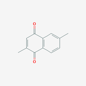 molecular formula C12H10O2 B1219063 2,6-Dimethylnaphthalene-1,4-dione CAS No. 6290-94-4