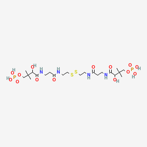molecular formula C22H44N4O14P2S2 B1219066 Pantethine 4',4''-diphosphate CAS No. 2664-64-4