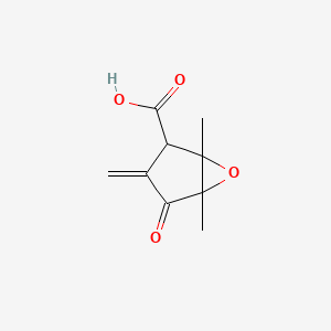 1,5-Dimethyl-3-methylidene-4-oxo-6-oxabicyclo[3.1.0]hexane-2-carboxylic acid