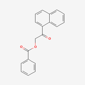 molecular formula C19H14O3 B12190811 Ethanone, 2-(benzoyloxy)-1-(1-naphthalenyl)- CAS No. 66728-57-2