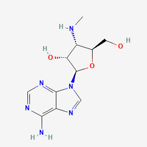molecular formula C11H16N6O3 B1219085 3'-Methylamino-3'-deoxyadenosine CAS No. 25787-43-3