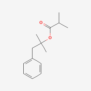 molecular formula C14H20O2 B1219088 dimethyl benzyl carbinyl isobutyrate CAS No. 59354-71-1