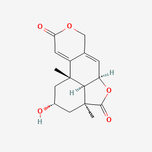 molecular formula C16H18O5 B1219093 Wentilactone B CAS No. 76236-26-5