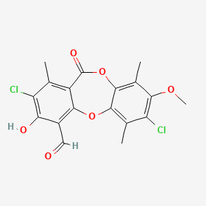 molecular formula C18H14Cl2O6 B1219100 Argopsin CAS No. 52809-10-6