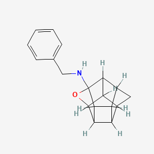 N-Benzyl-5-oxahexacyclo[5.4.1.02,6.03,10.04,8.09,12]dodecan-4-amine