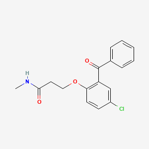 Propanamide, 3-(2-benzoyl-4-chlorophenoxy)-N-methyl-