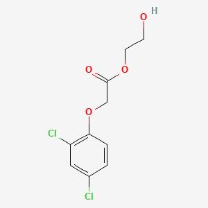 molecular formula C10H10Cl2O4 B12191116 2-Hydroxyethyl 2-(2,4-dichlorophenoxy)acetate CAS No. 53404-02-7