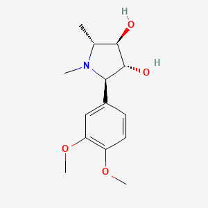 molecular formula C14H21NO4 B1219122 (-)-Codonopsine CAS No. 26989-20-8