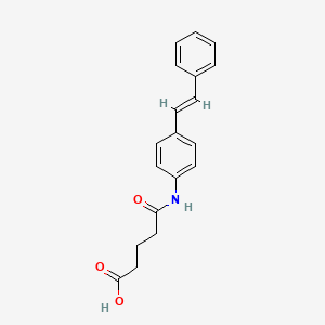 molecular formula C19H19NO3 B1219130 4-(4-Styryl-phenylcarbamoyl)-butyric acid 