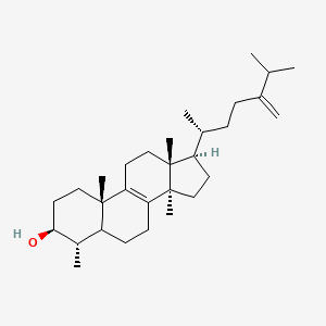 molecular formula C30H50O B1219136 4alpha,14-Dimethyl-5alpha-ergosta-8,24(28)-dien-3beta-ol 