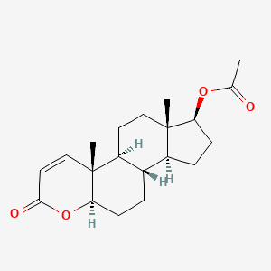 17beta-Hydroxy-4-oxa-5alpha-androst-1-en-3-one acetate