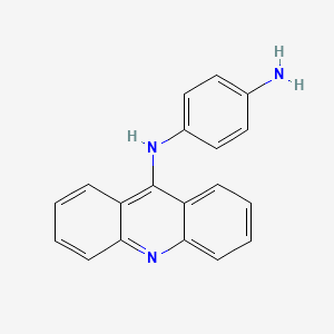 molecular formula C19H15N3 B1219145 4-(9-Acridinylamino)aniline CAS No. 58658-11-0
