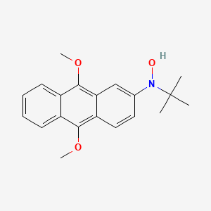 2-Anthracenamine, N-(1,1-dimethylethyl)-N-hydroxy-9,10-dimethoxy-