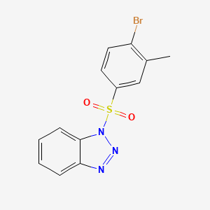 molecular formula C13H10BrN3O2S B12191562 1-[(4-bromo-3-methylphenyl)sulfonyl]-1H-benzotriazole 