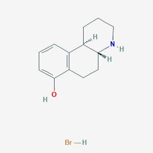 molecular formula C13H18BrNO B1219163 7-Hydroxy-1,2,3,4,4a,5,6,10b-octahydrobenzo(f)quinoline CAS No. 95651-08-4