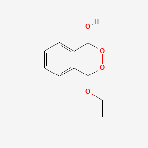 molecular formula C10H12O4 B1219164 4-Ethoxy-1,4-dihydro-2,3-benzodioxin-1-ol CAS No. 70760-53-1